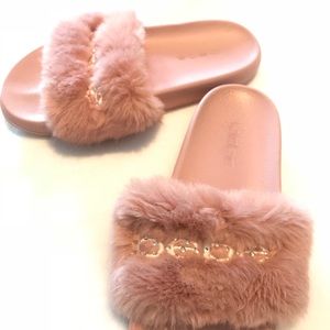 Bebe logo slide sandal